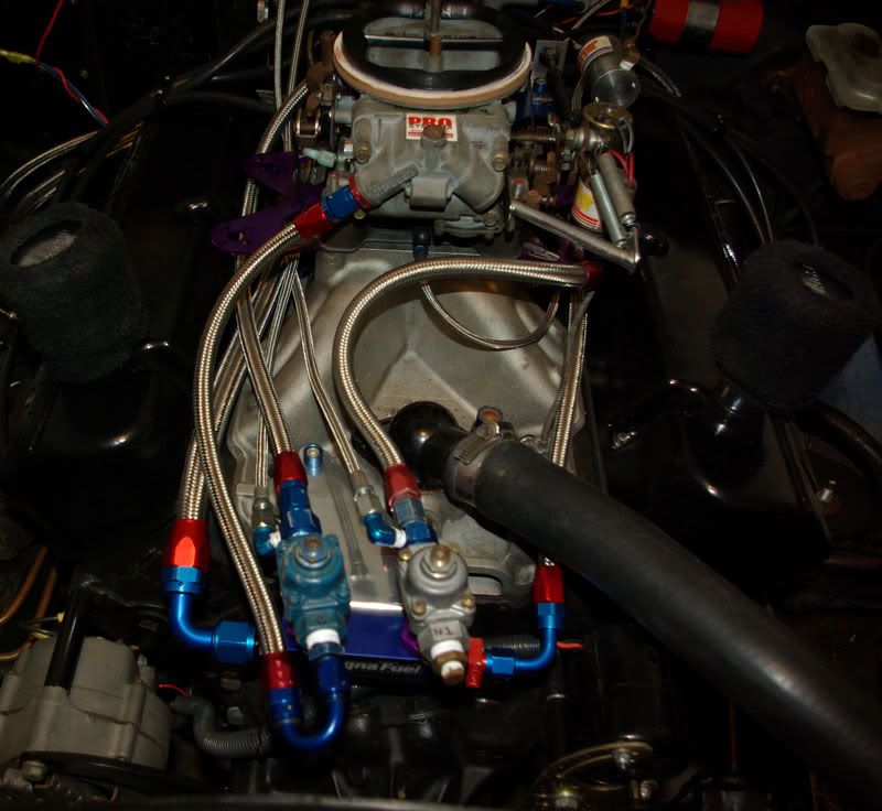 Installed a return line today for the electric pump... Team Chevelle